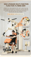 Machine de musculation multifonctionnelle tout-en-un en acier inoxydable de qualité commerciale pour club de fitness professionnel : presse à jambes, machine à ramer assise et exercices de tirage à câble