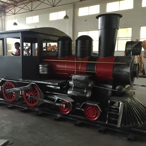 Modèle de locomotive à vapeur en métal pour accessoires de photographie, décoration intérieure et présentation - Product Image 4