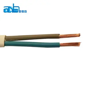 Câble d'alimentation parallèle à gaine PVC à noyau en cuivre, câble d'alimentation parallèle à 70 degrés 300/500V, câble électrique multi-core BVV BVVB