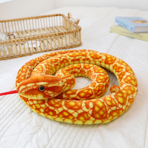 Delicati e simulativi serpente compagno quotidiano di peluche giocattoli delicati e adorabili per bambini decorazione della casa - Product Image 4