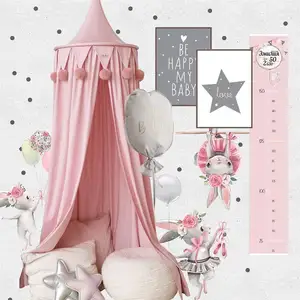 Лидер продаж, москитная сетка для детской кроватки принцессы, розовый, белый, серый навес, москитная сетка для детской кроватки