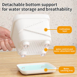 2024 G0077-A47 Северный пластиковый цветочный горшок креативный простой сочный цветочный горшок Геометрические Цветочные горшки Индивидуальный Мини-поднос - Product Image 3