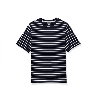 Camiseta Deportiva Personalizada para Hombre, Informal, de Punto, a Rayas, de Secado Rápido, Transpirable, Ajustada, para Entrenamiento, Gimnasio, Ejercicio al Aire Libre - Product Image 3