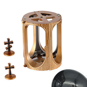 Granit funéraire pierre tombale pierre tombale accessoires aluminium Bronze tombe commémorative lanternes commémoratives - Product Image 2