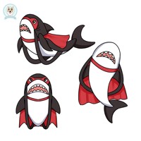 Nouveau sac à dos spécial requin en peluche personnalisé de haute qualité sac à dos requin mignon en peluche cadeau pour les enfants