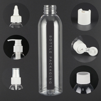 Benutzer definierte Amber Clear Luxus leere Haaröl flasche 200 ml Quetsch flasche für Body Wash Cosmetic Lotion Flasche