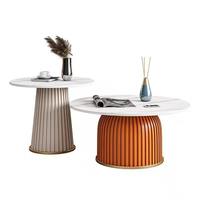 Table basse en acier moderne, durable et écologique, style luxe léger, pour bureau, café, salon, hôtel, réception