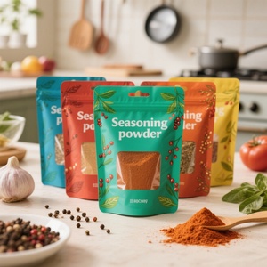 Sachet Doypack Personnalisé Refermable en Aluminium et Mylar avec Fenêtre PE et Fermeture Éclair pour Emballage Alimentaire (Sachet à Épices) - Product Image 3