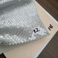 Cuir synthétique PU écologique effet écaille de serpent stéréoscopique 0,8 mm pour sacs et bagages H615