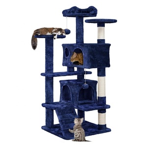 U-PETS القط شجرة برج مع منصة ، الشقق و السيزال الخدش المشاركات ، القط شجرة منزل اللعب - Product Image 2