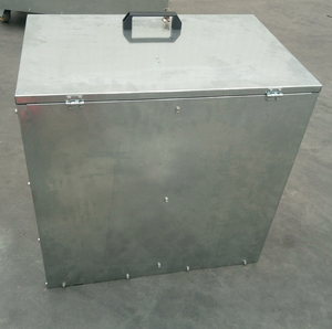 <strong>Horse</strong> <strong>Feed</strong> Galvanised Storage <strong>Bin</strong> with Two Shelves - Product Image 4