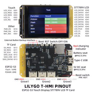 En stock, écran tactile original LILYGO T-HMI ESP32-S3 de 2,8 pouces, carte d'affichage ST7789 LCD, 16 Mo de mémoire flash, module WiFi - Product Image 6