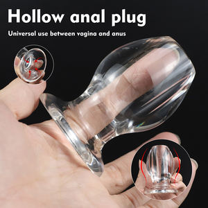 Originele Fabriek Nieuwe Ontwerp Vrouwelijke Acryl Glazen Butt Plug Anale Sex Man Vrouwen <span class=keywords><strong>Voyeur</strong></span> Zeer Transparant Acryl Butt Plug - Product Image 2
