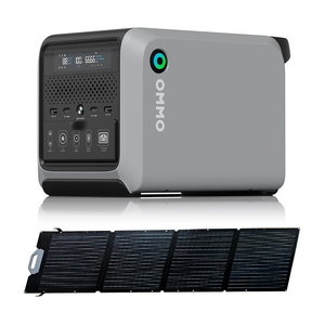 Kit solaire portable pliable OMMO OM-PV200Z haute efficacité 200W tout noir avec panneaux ETFE laminés, 23,4% d'efficacité pour l'alimentation extérieure - Product Image 3