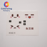 Pegatinas Adhesivas Lavables de Alta Resistencia con Expresiones de Ojos de Anime Kawaii para Personalización de Muñecas BJD, Figuras de Arcilla OB11