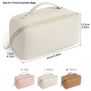 Organisateur de cosmétiques personnalisé Siy931, trousse de toilette en cuir PU pour femmes, sac de maquillage imperméable avec logo - Product Image 2