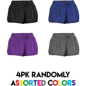 FOXA Short de course et de yoga à séchage rapide pour femme avec cordon de serrage, pack multicolores - Product Image 6
