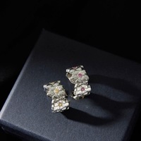 Eleganter Retro-Damenring Neuer Stil Exquisiter Leichter Luxus Vielseitiger Trendiger Hochwertiger Kupfer-Silber-Plattierter Einfacher Zirkon-Ring