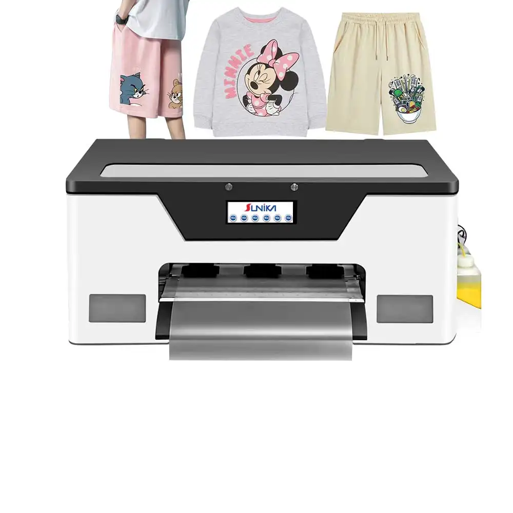 Sunika Direct to Film Digital DTF Impresora 300mm Modelo de escritorio Superior A3/A4/A5 Dimensión de impresión Nueva condición Camisetas al por mayor