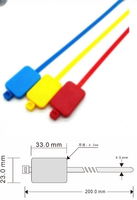 Z07-3328 étanche en plastique ISO14443a-13.56MHz UHF RFID ruban joint étiquette Mini NFC Communication Interface Zip câble étiquette étiquette