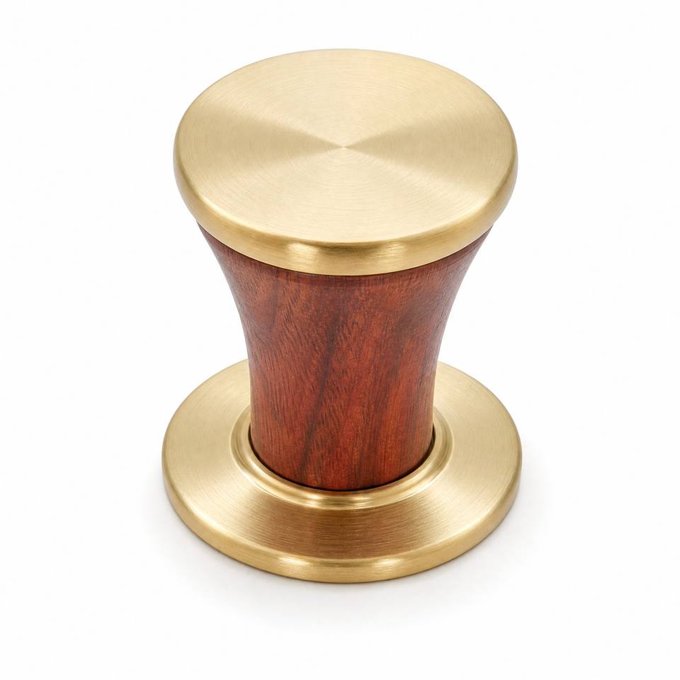 Brass Wood Knob Flat Disc Top Spool Body Cabinet Knobs Wooden Waist ...