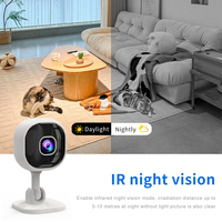 Caméra de sécurité sans fil A3, vision nocturne haute définition, audio bidirectionnel, stockage sur carte TF pour la surveillance à domicile/de bébé/des animaux