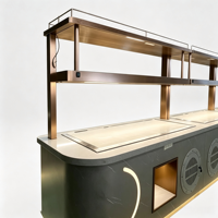 Vitrine Réfrigérée de Buffet pour Restaurant Européen avec Refroidissement par Ventilateur, Acier Inoxydable 304, Contrôle Numérique - Équipement de Cuisine à Usage Commercial