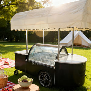 Carrito Comercial Portátil 2025, Vitrina Refrigerada para Helados de Supermercado en Oferta - Product Image 2