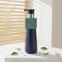 Botella de PET de 500 ml con Forma de Micrófono para Champú, Impresión de Color Personalizada, Logotipo Personalizado, Cuidado de la Piel y el Cabello, con Bomba, Venta al Por Mayor