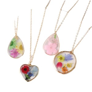 Haomi Nouveau Français Vintage En Alliage De Zinc Fleur Séchée Géométrique À La Mode Pendentif Collier Forêt Pastorale Naturel Petit Floral - Product Image 5