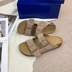 Chaussures en cuir décontractées pour hommes et femmes <span class=keywords><strong>Arizona</strong></span>, sandales de skate en liège, avec semelles intérieures en liège et pantoufles en cuir - Product Image 5