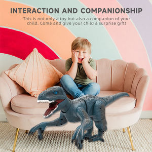 Jouets de dinosaures Velociraptor infrarouges télécommandés avec 6 sons, démonstration automatique, batterie rechargeable, mouvements réalistes, cadeau pour enfants - Product Image 4