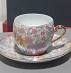 Baihua small ancient cup and saucer