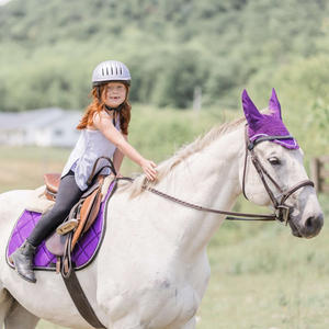 Selle de cheval en améthyste brillante et étincelante, couche intérieure en coton respirant, personnalisable - Product Image 4