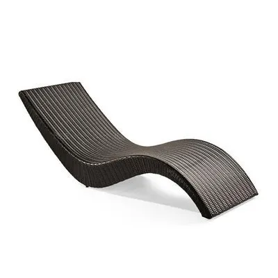 야외 등나무 침대 방수 태양 보호 파티오 라운지 의자 수영장 등나무 침대 해변 의자 방수 현대 한 좌석