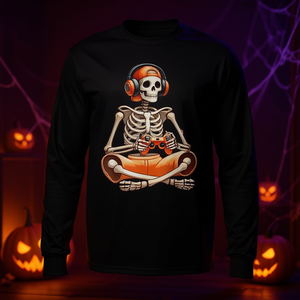 Camiseta de manga larga con diseño de videojuego Skeleton para niños y hombres, disfraz de Halloween - Product Image 3
