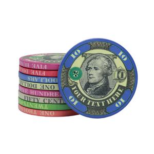 Fichas de Póker President de 10 Gramos al por Mayor con Valor en Dólares Personalizable, Perfectas para Crear Juegos de Mesa de Casino - Product Image 4