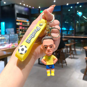 Yüksek kalite toptan 3d kişiselleştirilmiş Pvc kauçuk Mini amerikan futbol kulübü anahtarlıklar - Product Image 6