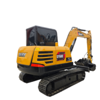 Excavatrice hydraulique d'occasion SANY SY60C 6 tonnes pour travaux de construction