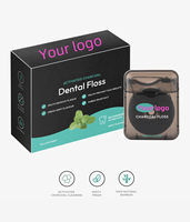 Hilo Dental de maíz PLA biodegradable con sabor a menta, hilo de seda vegano encerado, paquete de bambú, hilo dental de bambú ecológico