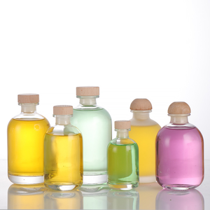 Bouteille en verre transparente pour vin de fruits, vin de framboise, vinaigre, avec bouchon en liège, 250 ml, 350 ml, 500 ml - Product Image 2