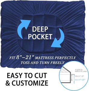Surmatelas King Size Extra Épais en Microfibre Rafraîchissante Matelassé à Poches Profondes Remplissage 3D Alternative Neige Soulagement Douleur Dorsale - Product Image 5