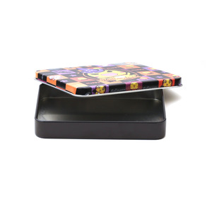 Profesional personalización <span class=keywords><strong>comida</strong></span> rectangular de embalaje de galletas dulces pueden caso caja de la lata con la tapa - Product Image 1