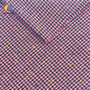 Factory Woven Comfortable Cotton- Stretch Check <strong>Tweed</strong> Houndstooth Fabric Yarn-Dyed for Boys' Business Clothing <strong>Scarf</strong> and Coats - Product Image 2