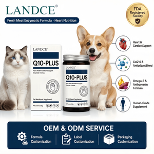 Coenzima Q10 Landce per Cani, per Rumore Cardiaco, con Barbabietola, EPA, DHA, Antiossidante, per Anziani, Supporto Cardiaco, Fornitore OEM ODM, Softgel per la Salute degli Animali Domestici - Product Image 1
