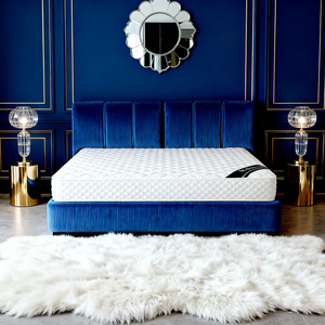 เตียงผ้าเชนิลล์หรูหรา ระดับไฮเอนด์ สไตล์มินิมอล นุ่มสบาย บรรจุภัณฑ์แบบสุญญากาศ ขนาดควีนไซส์/คิงไซส์ โครงเตียงแบบไร้โครง บีบอัด รับประกัน <span class=keywords><strong>1</strong></span> ปี - Product Image 3