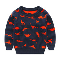 Achats en ligne Pull style coréen pour enfant indien Pull à motifs tricotés Pull avec dinosaures