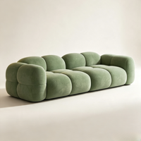 Canapé modulaire en tissu moelleux, canapé moderne et confortable pour petit appartement et salon