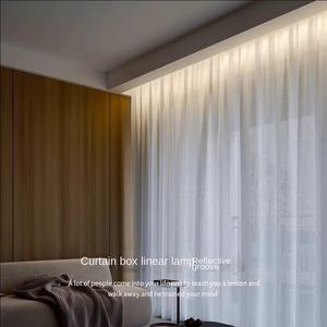 Nouvel article 45 degrés coin aluminium LED Steip canal 90*34mm noir ruban Led profil pour intérieur plafonnier 3m - Product Image 2