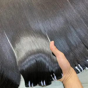 Grosir Pabrik rambut asli Vietnam murni bundel rambut manusia lurus vendor